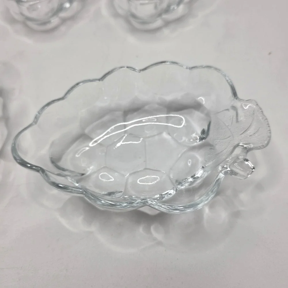 Grape Cluster Bowls Clear Glass Set of 4 Fruit Shape Vintage Style‎ Dish